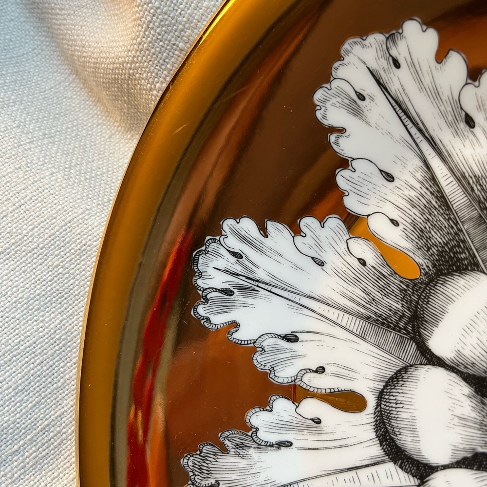 FORNASETTI Centerpiece Rosone n6 Gold Bowl - Picture 8 of 14